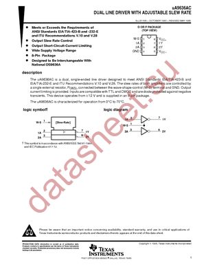 UA9636ACDR datasheet  